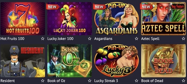 Коллекция игровых автоматов Pin Up Casino